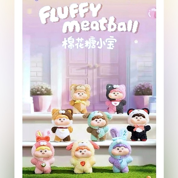 Fluffy Meatball Cotton Candy Series Blind Box - Picture 1 of 14